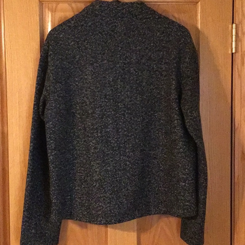 Bcbgeneration Black And Gray Patterned Zip Sweate… - image 2